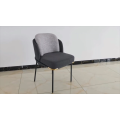 Wholesale hotel restaurant luxury fabric upholstered bentwood dining chair metal frame